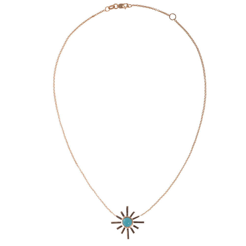 Amaya Jones Blue Tourmaline Single Sun Earring