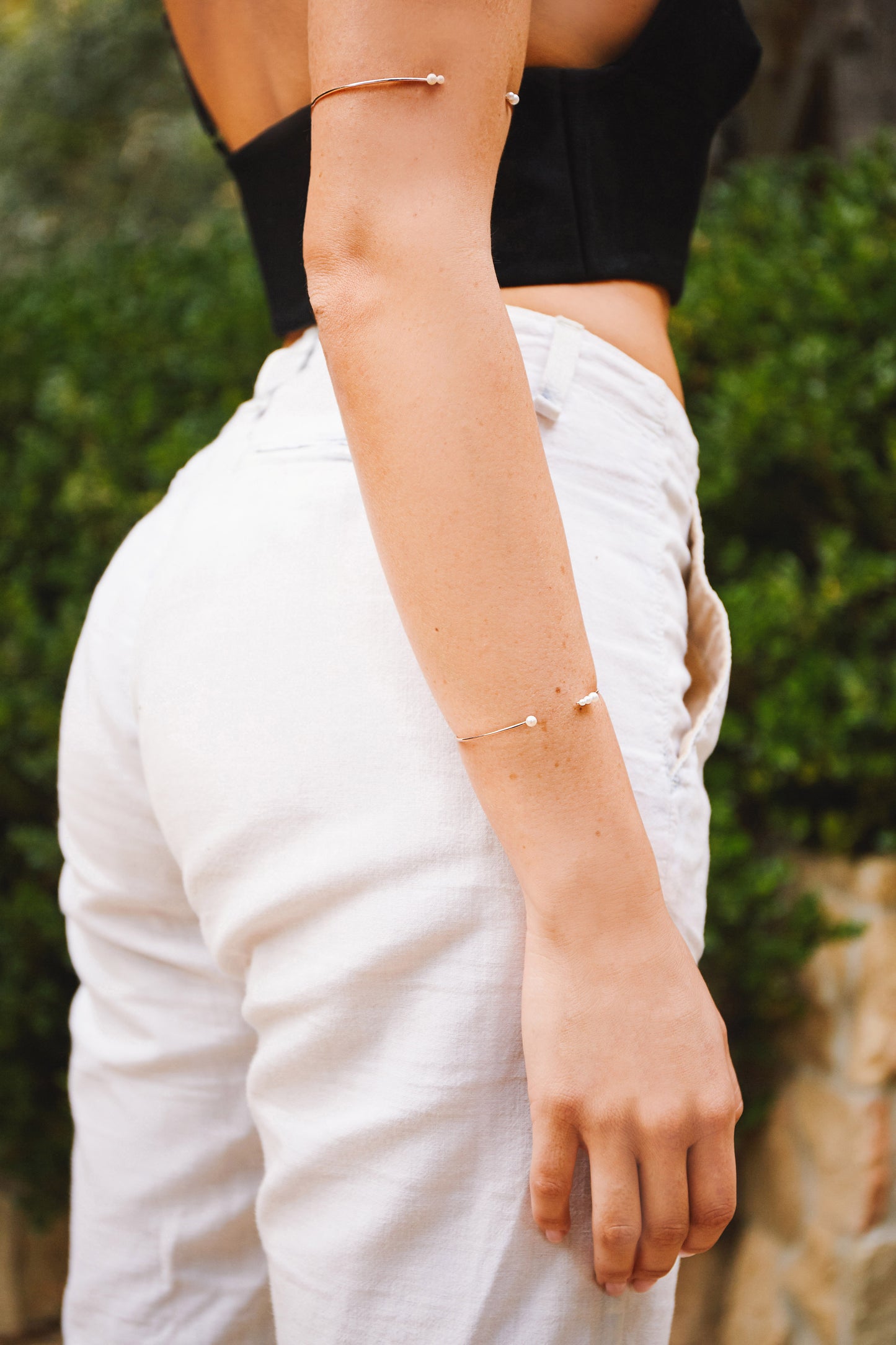 moon phase arm bangle