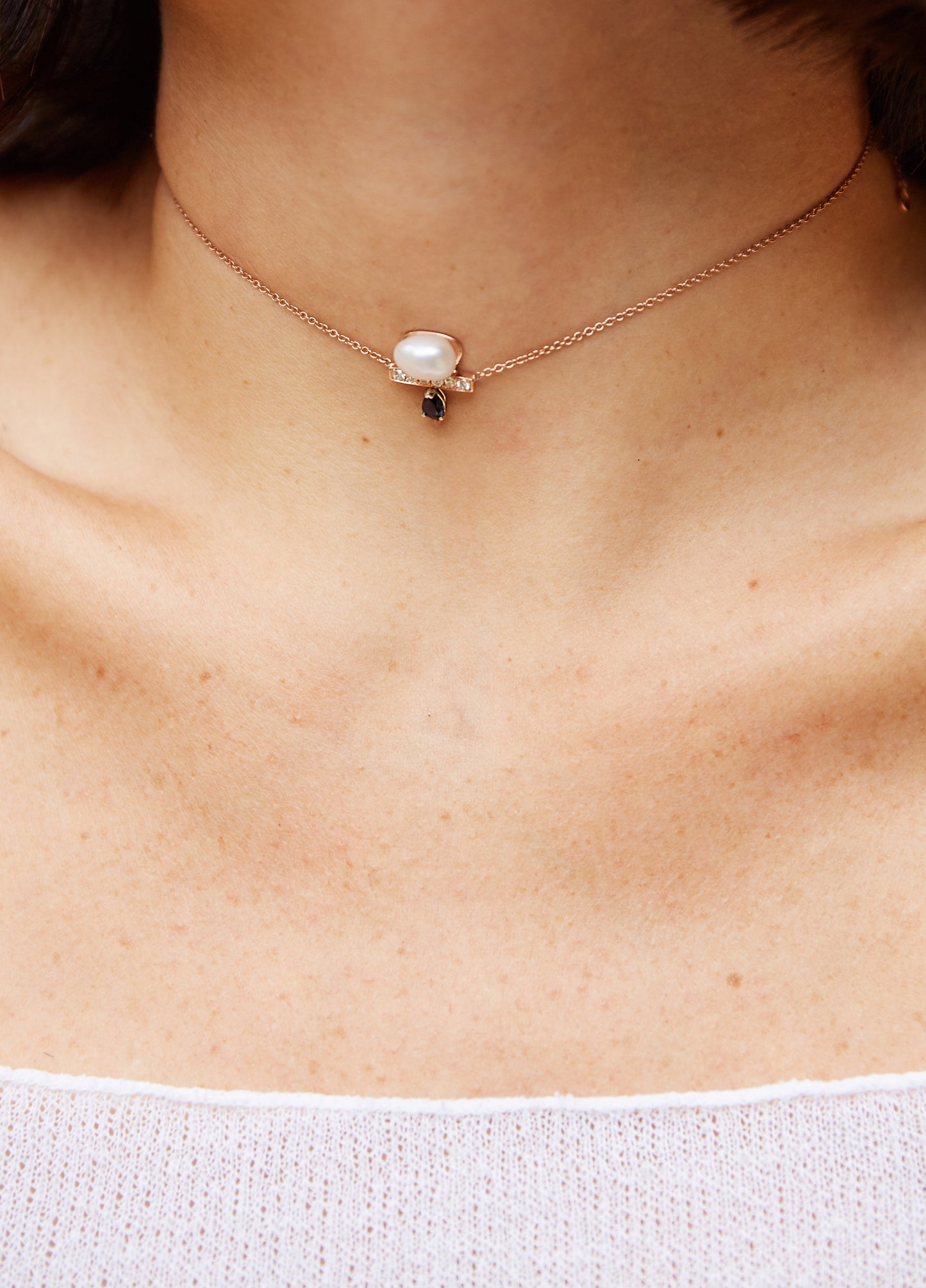 moon tear necklace