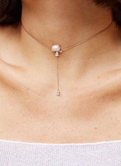 moon tear necklace