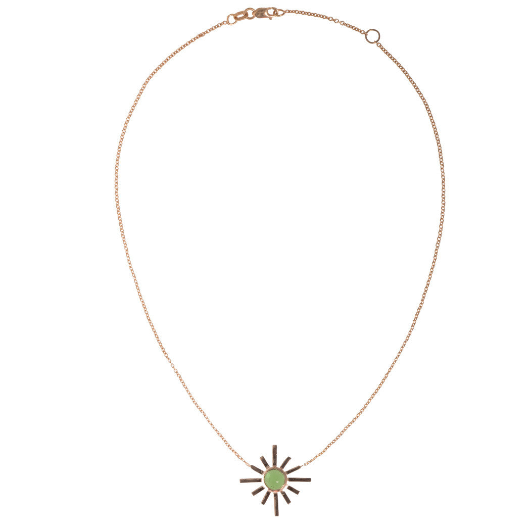 Green Tourmaline Sun Choker