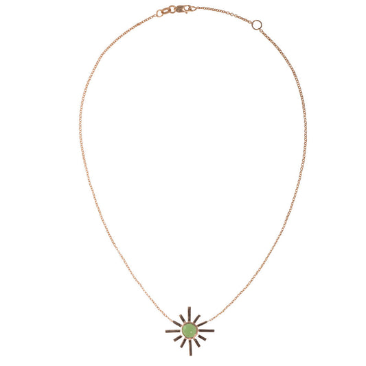 Green Tourmaline Sun Choker