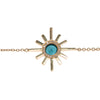 Amaya Jones Blue Tourmaline and Pave Diamond Triple Sun Necklace