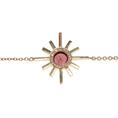 Pink Tourmaline and Pave Diamond Reversible Necklace