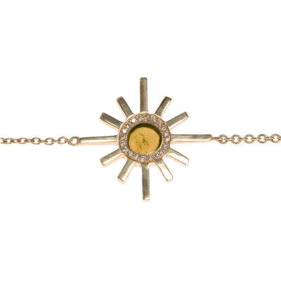 Yellow Tourmaline and Pave Diamond Reversible Necklace