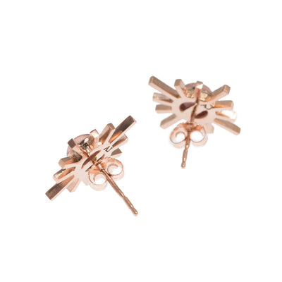 Blue Tourmaline Single Sun Earring