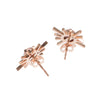 Pink Tourmaline Single Sun Earring