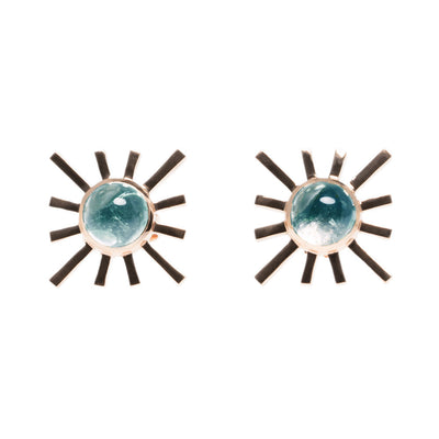 Amaya Jones Blue Tourmaline Single Sun Earring