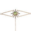 Green Tourmaline Sun Hand Chain