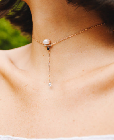 moon tear necklace