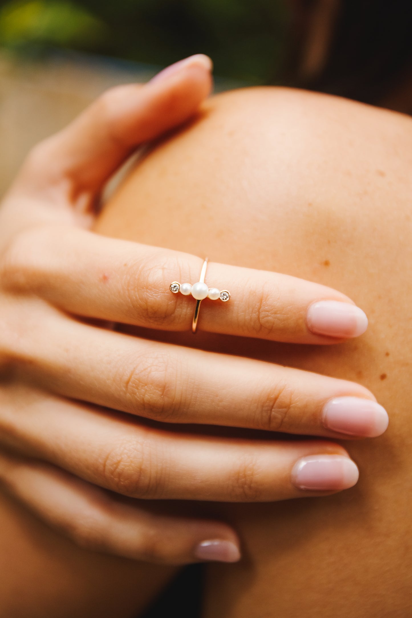 moon and star ring